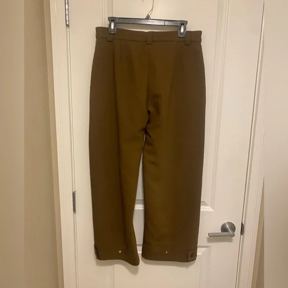 SEE BY CHLOÉ Wool Blend Trousers In Smoked Brown - Picture 8 of 11